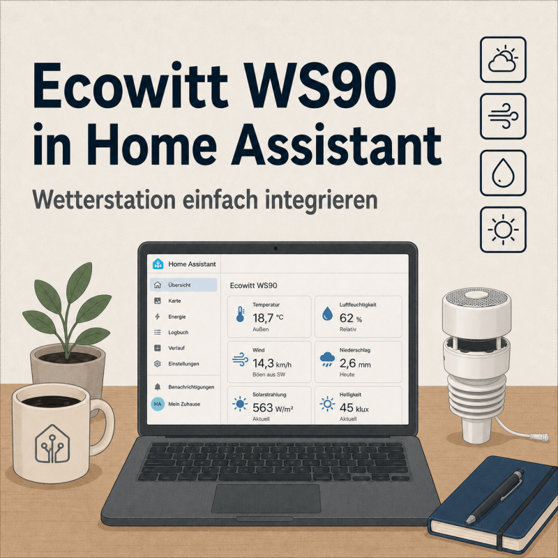 Ecowitt WS90 Wetterstation in Homeassistant nutzen