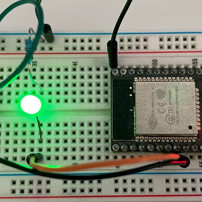 ESP32 with led